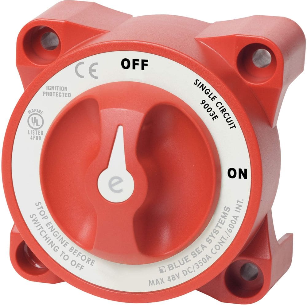 Interruptor de bateria Blue Sea Systems 9003E E-series ligado/desligado vermelho
