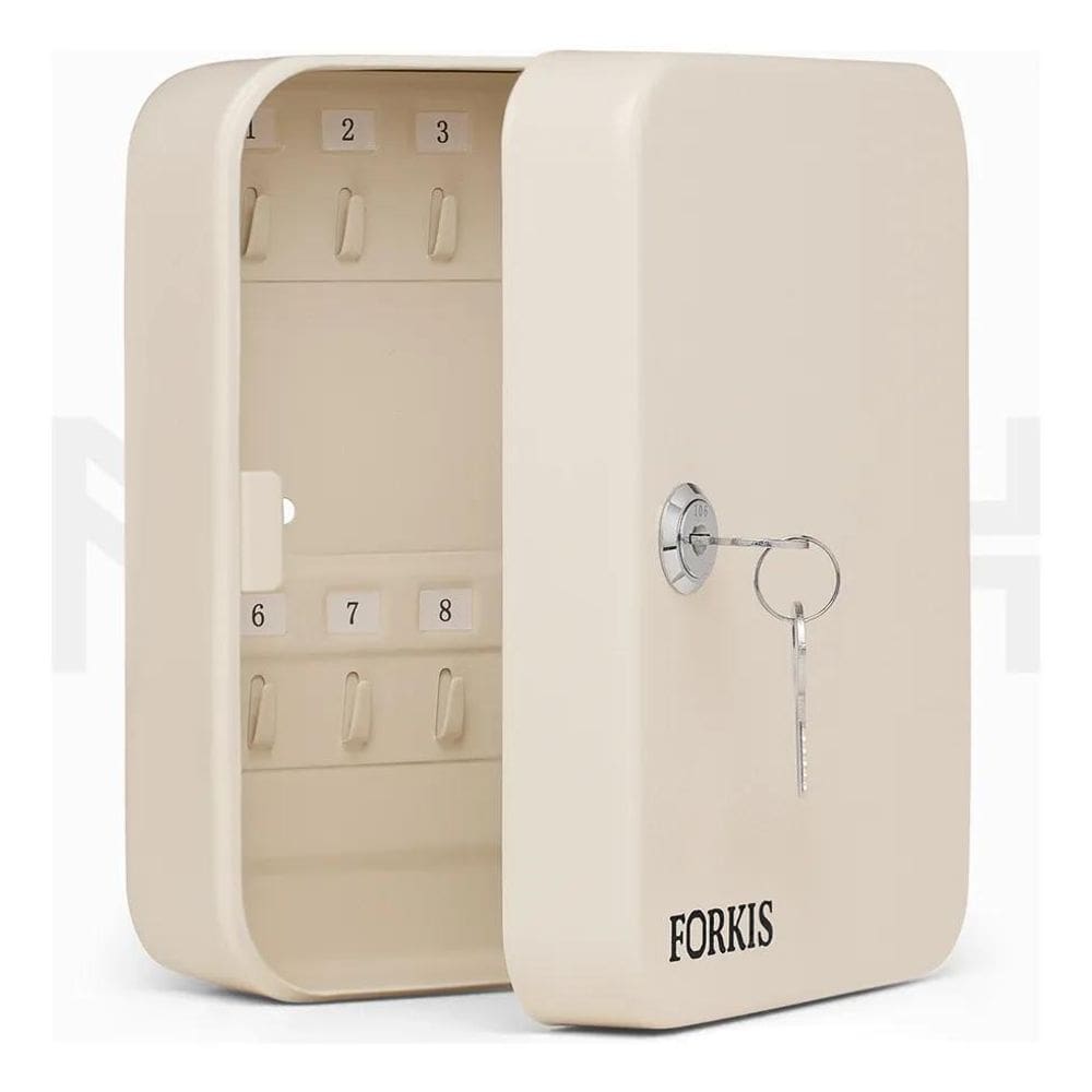 2X Porta Chaves Claviculário Cofre Com Ganchos Até 20 Chaves