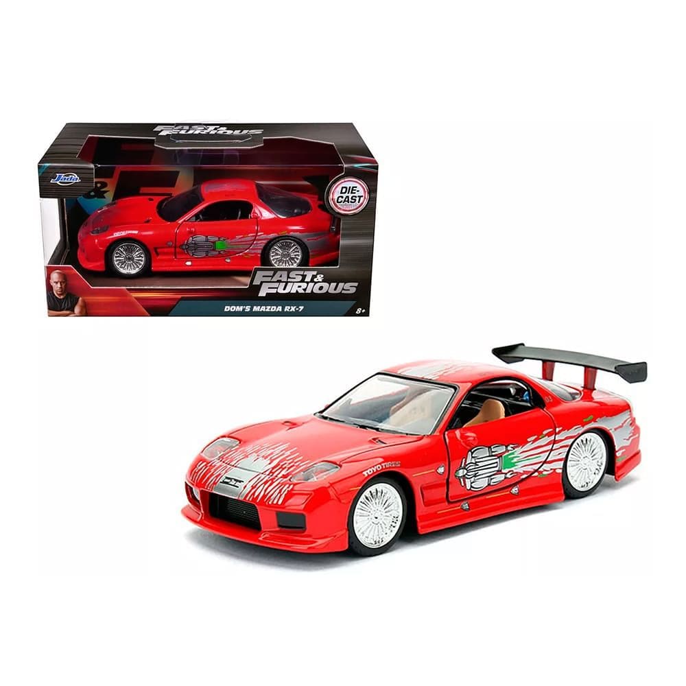 Miniatura Carro Mazda RX-7 Dom Velozes E Furiosos 1:32 Jada