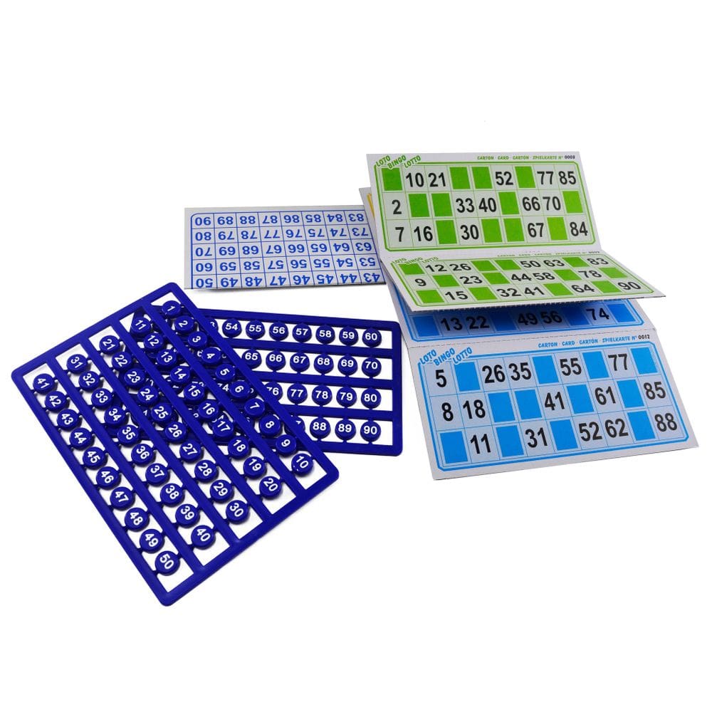 Bingo com 24 Cartelas e Bolinhas - Tudo em Caixa