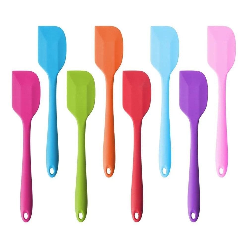 Espatula De Silicone Maciça Linha Color Reforçada 28 Cm 3 Un
