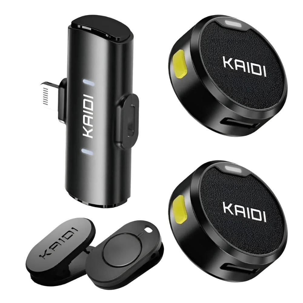 Microfone Lapela Redondo com Imã Sem Fio Para Lingthing 8 a 14 - KMF4-A