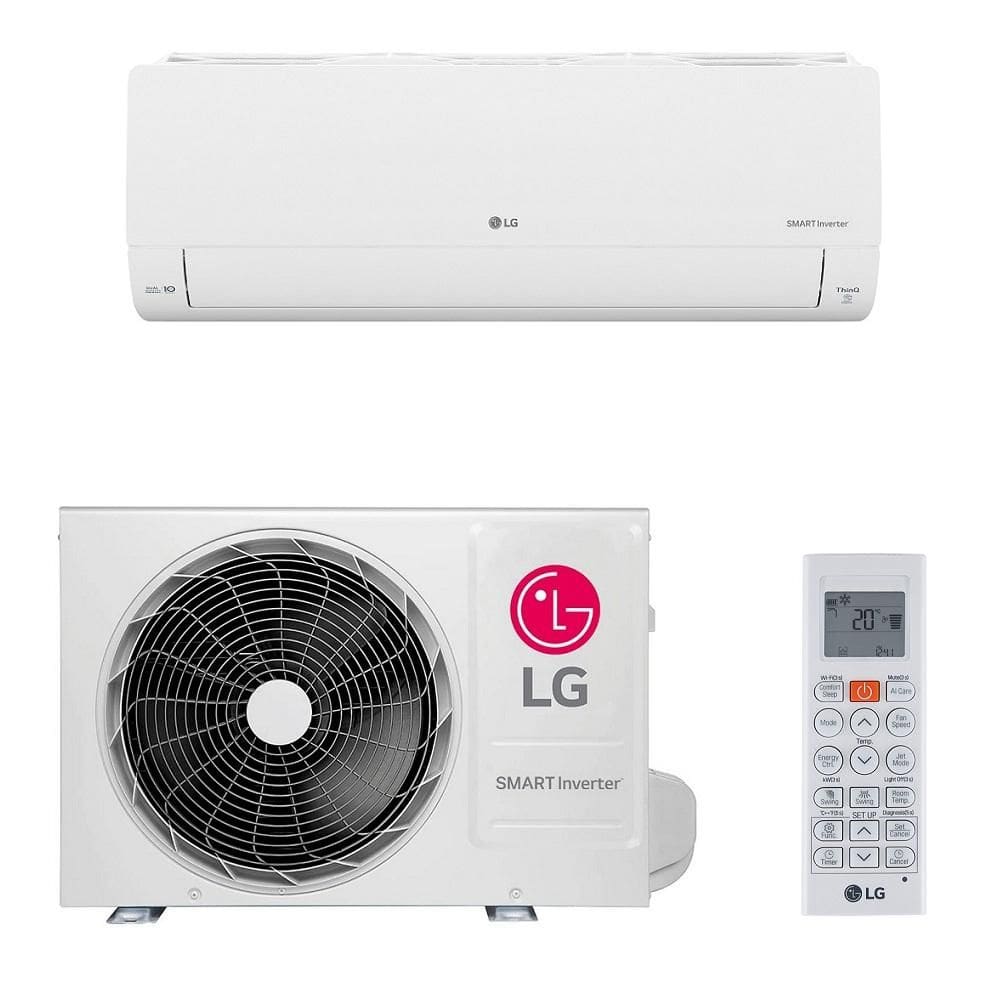 Ar Condicionado Split LG Hi Wall Smart Voice Inverter 12.000 BTU/h Frio Monofásico Branco S3-Q12JA31E 220V