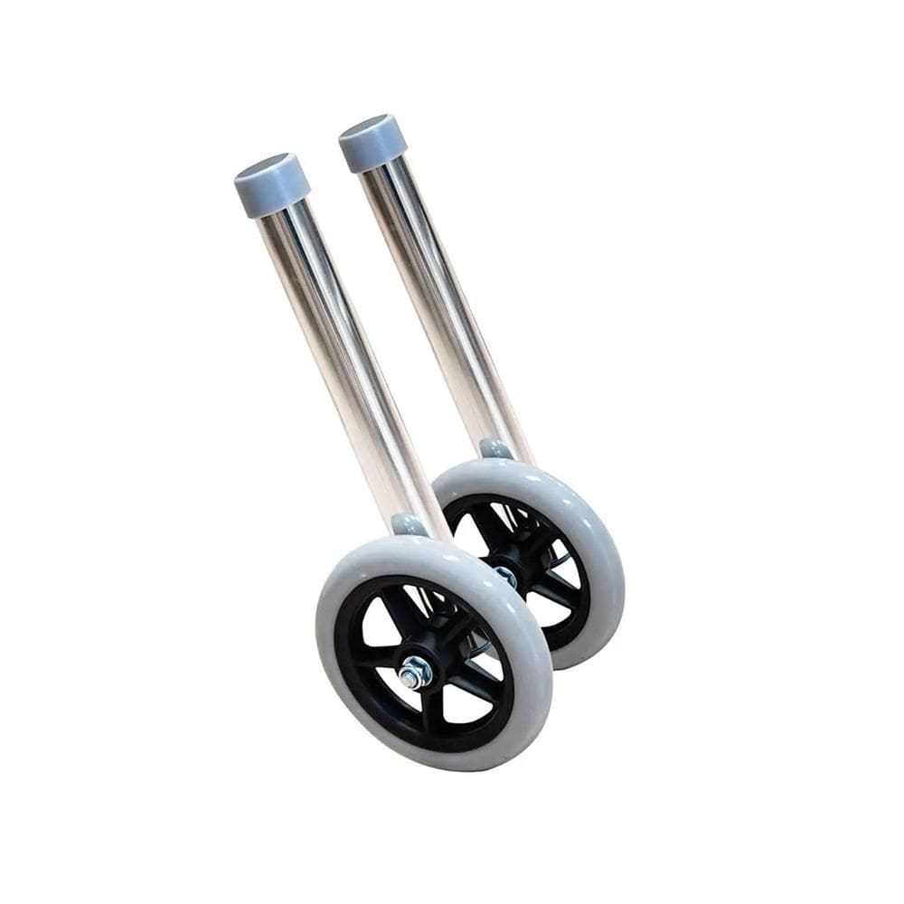 Par de Rodas para Andador Dellamed 3 Barras Cinza D10