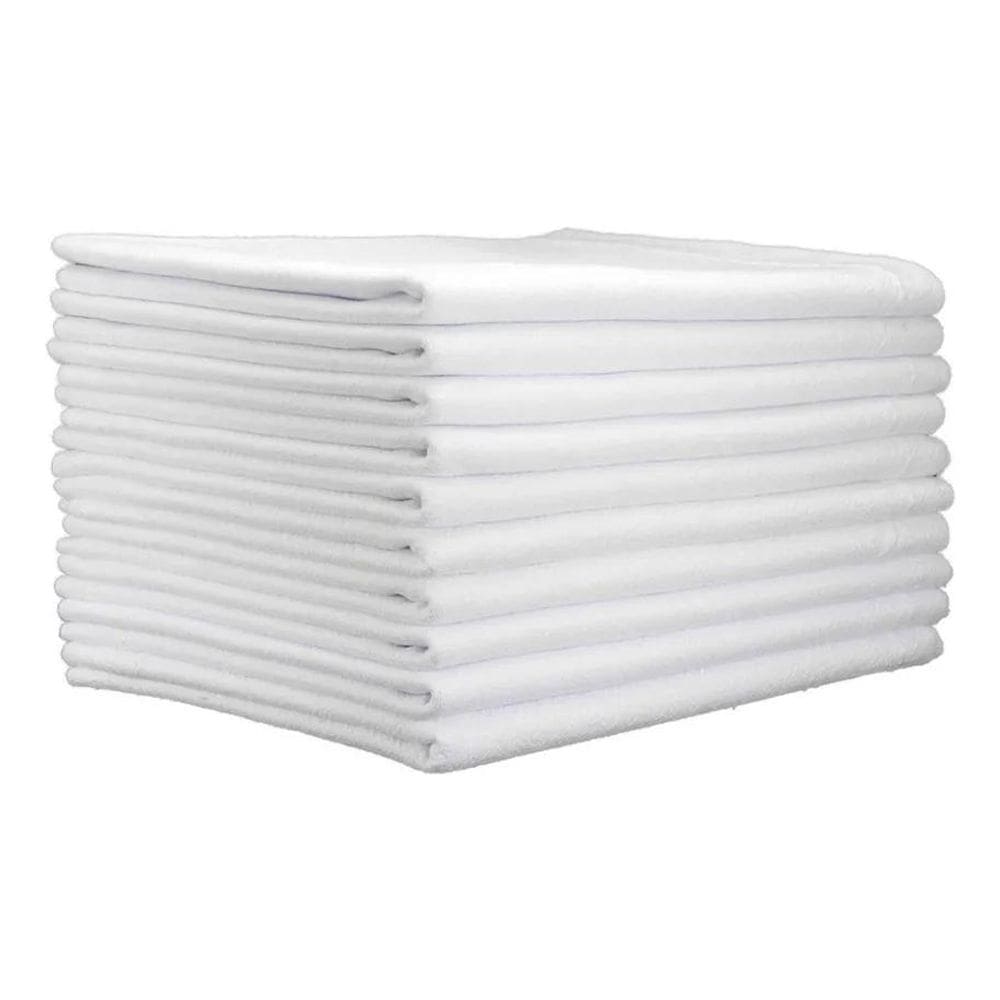 2X Kit 10 Panos De Prato Branco Liso 100% Algodão Pé De Gali