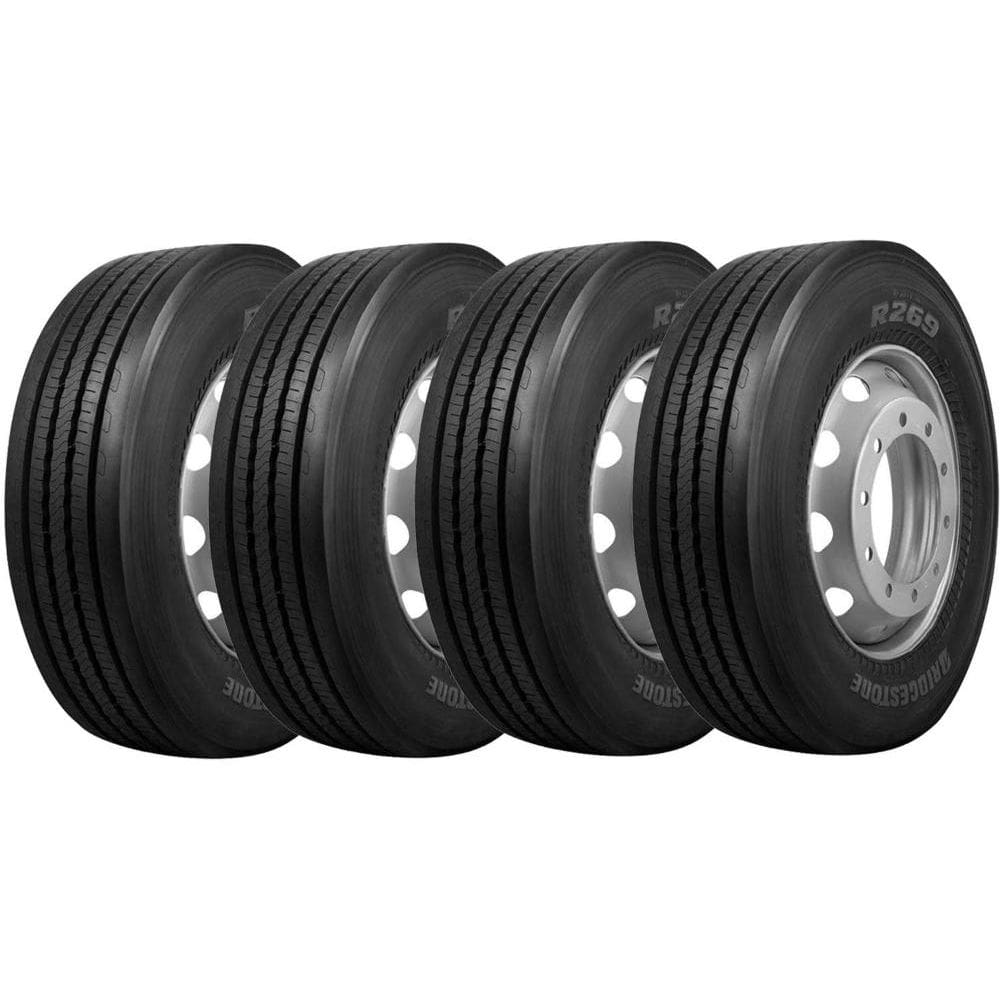 Combo 4 Pneus 275/80r22.5 149/146l R269 Bridgestone