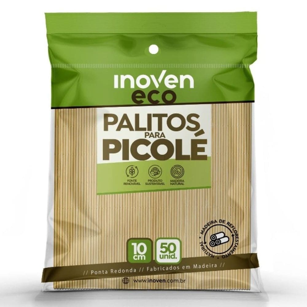 Palito Para Picolé Confeitaria Artesanato Beleza 10Cm 500 Un
