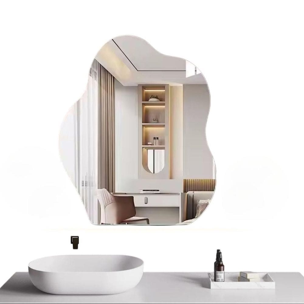 Espelho Led Banheiro Organico Touch Com Desembaçador 80X60Cm