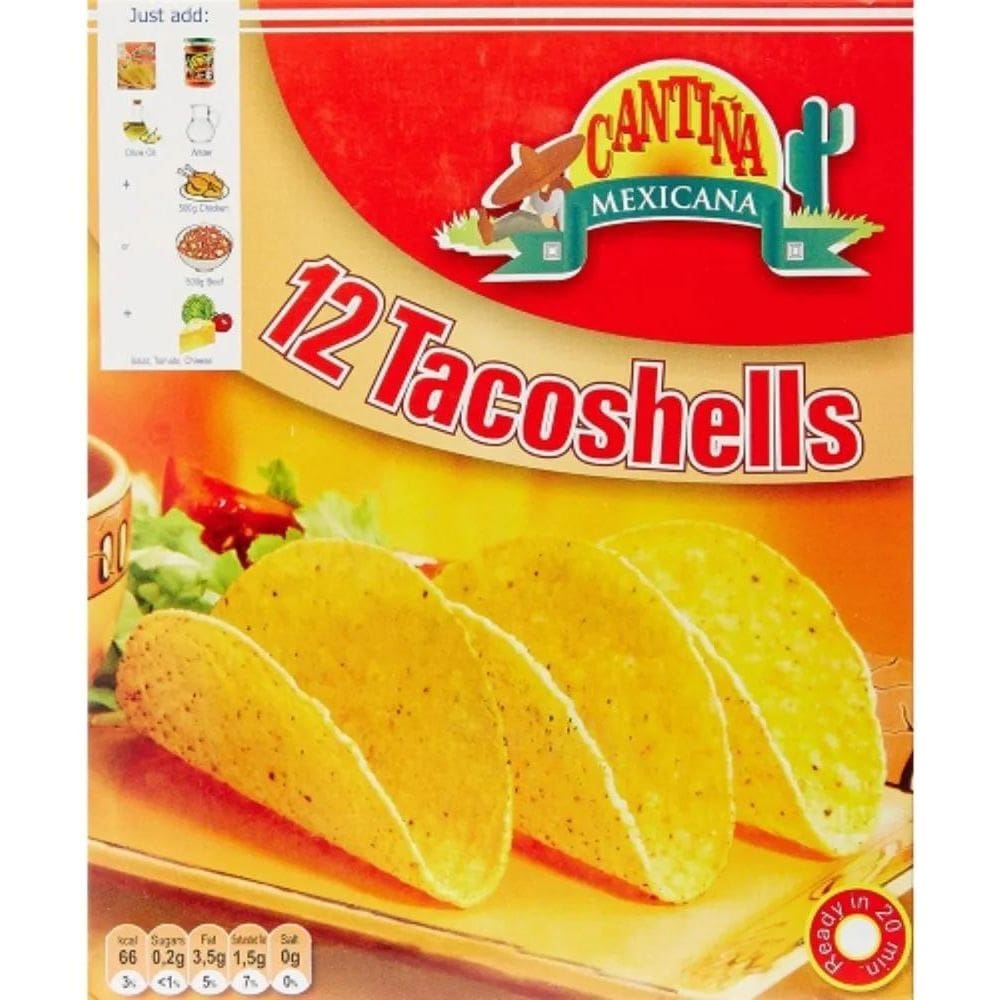 5X 12 Tacos Mexicanos Shells Cantina Mexicana 150G Importa