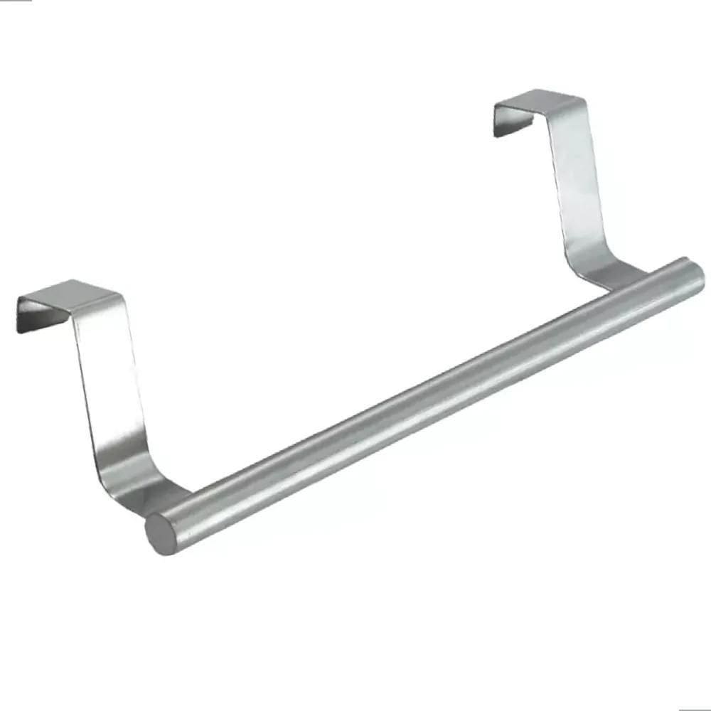 Suporte Portátil Pano Prato Toalha Porta Armário Inox 23Cm 2