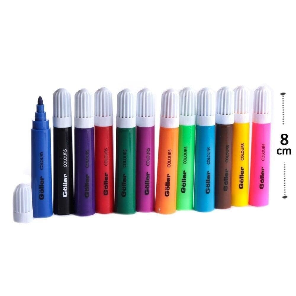 Caneta Hidrográfica 12 Cores Mini Big - Tudo em Caixa