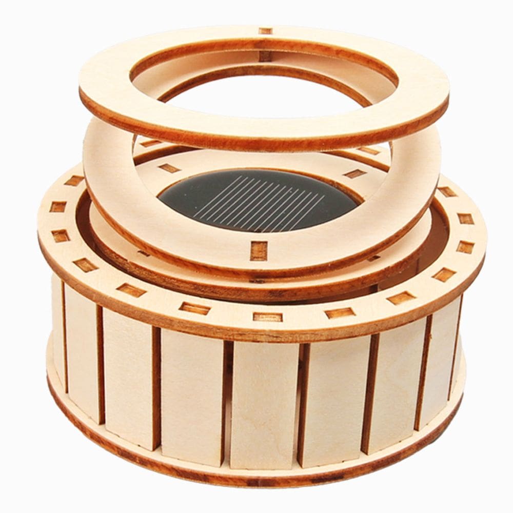 Kit de experimentos científicos Solar Double Ring DIY Wood Kids