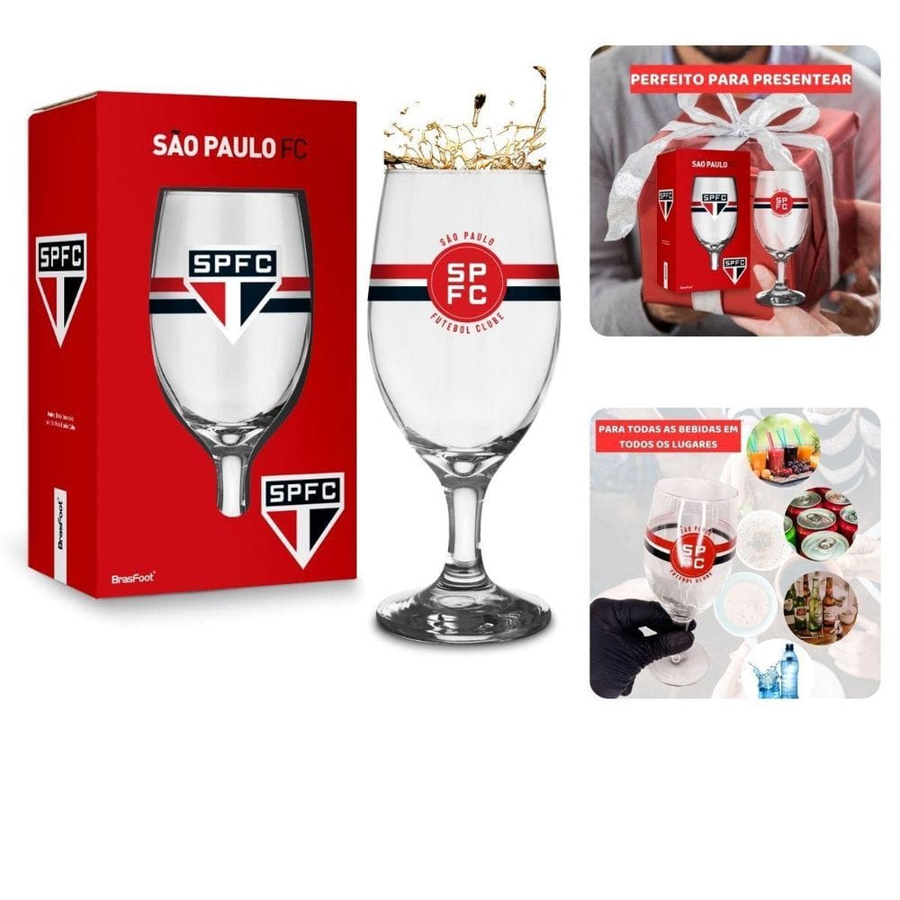 Taça Tulipa Windsor Vidro 330Ml Cerveja Vinho Chopp Time