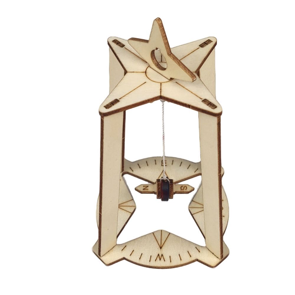 Kit científico, bússola de madeira, faça você mesmo, magnética portátil para crianças