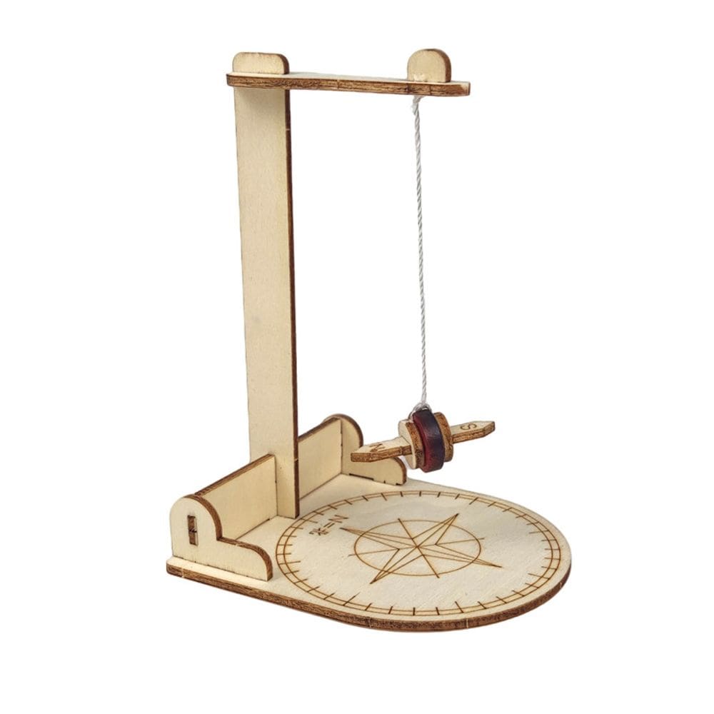 Kits científicos para crianças, bússola de madeira, faça você mesmo, feita à mão com suporte