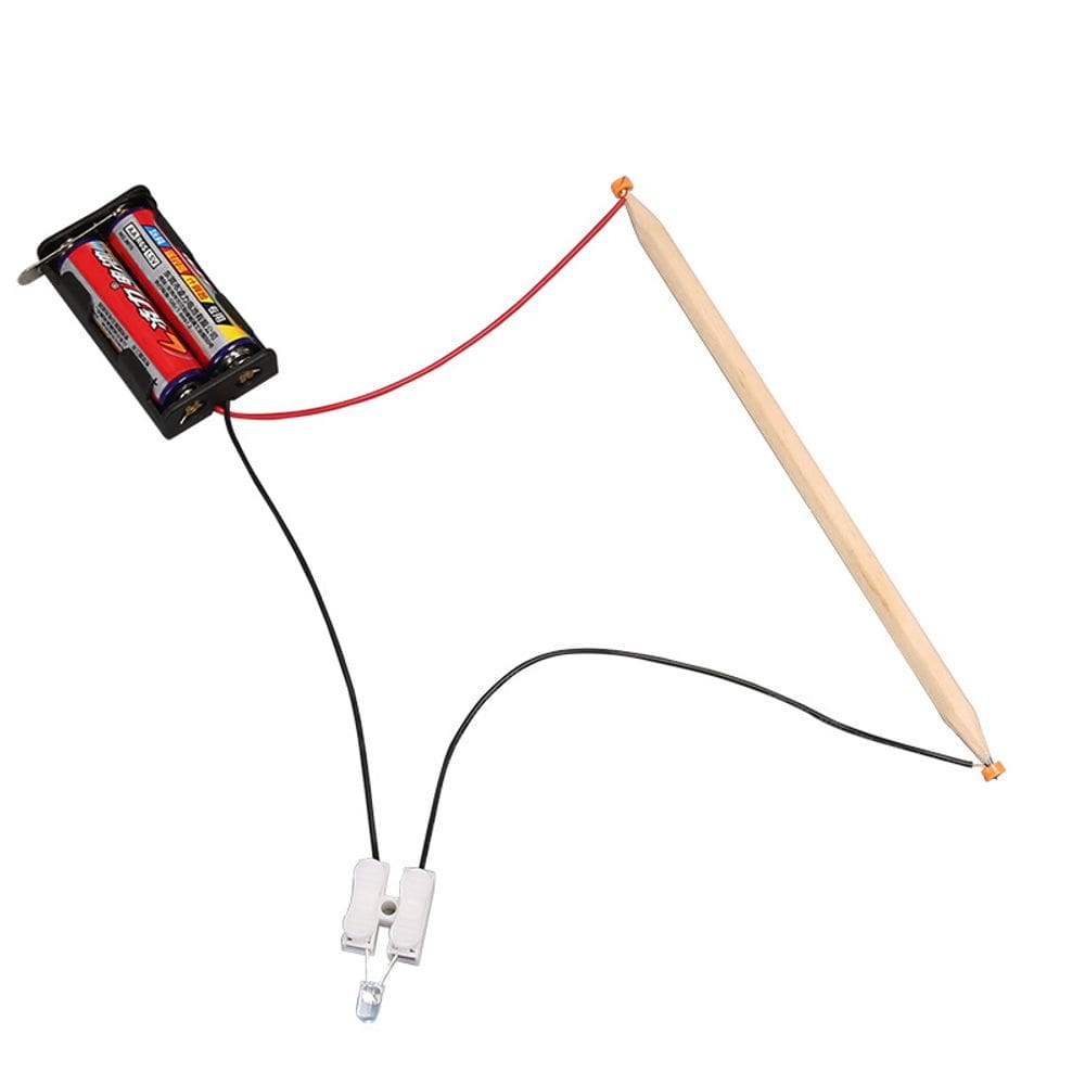 Kit de experimentos científicos DIY de madeira com lápis condutor