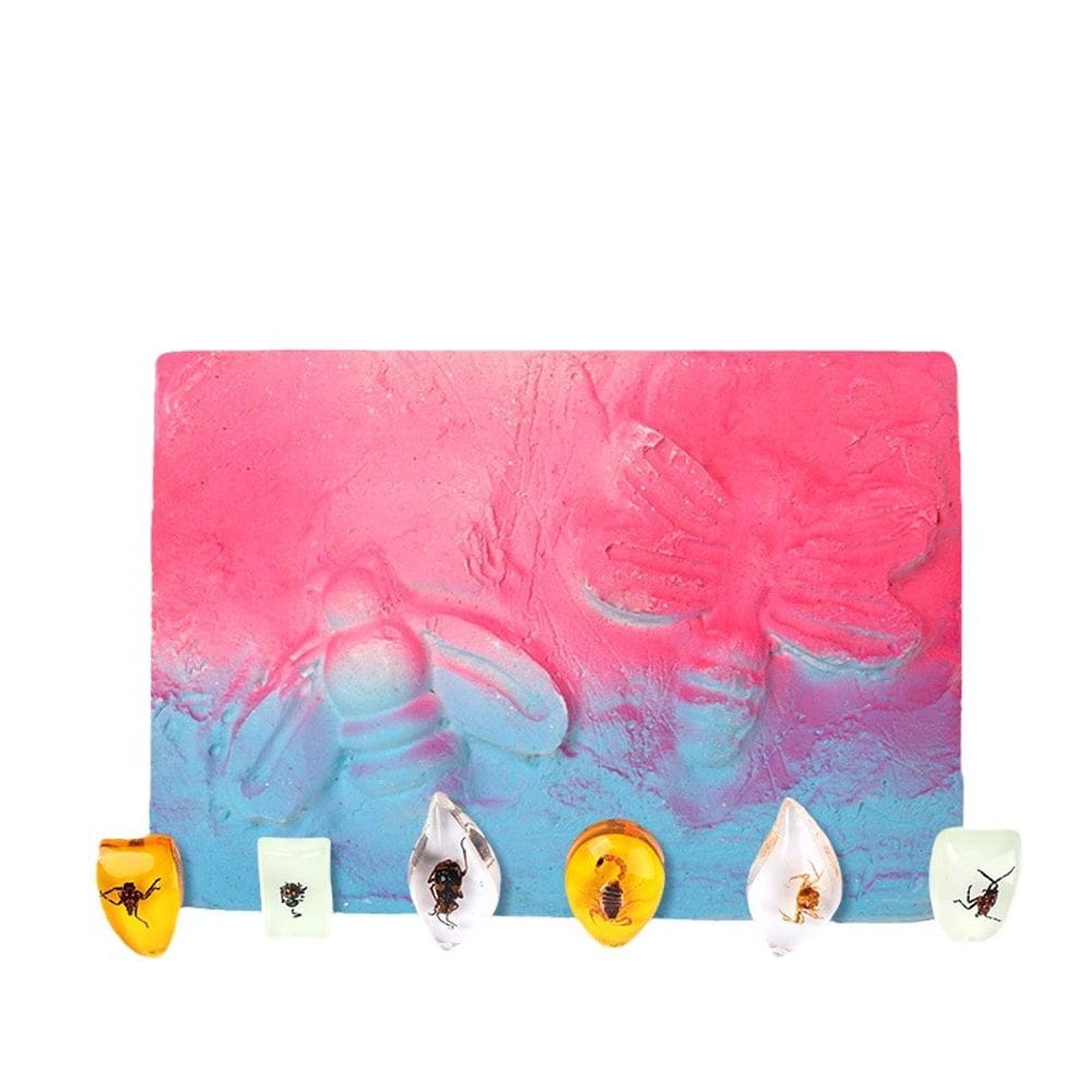 Kit de escavação de insetos Amber Science Excavation Kids com ferramentas