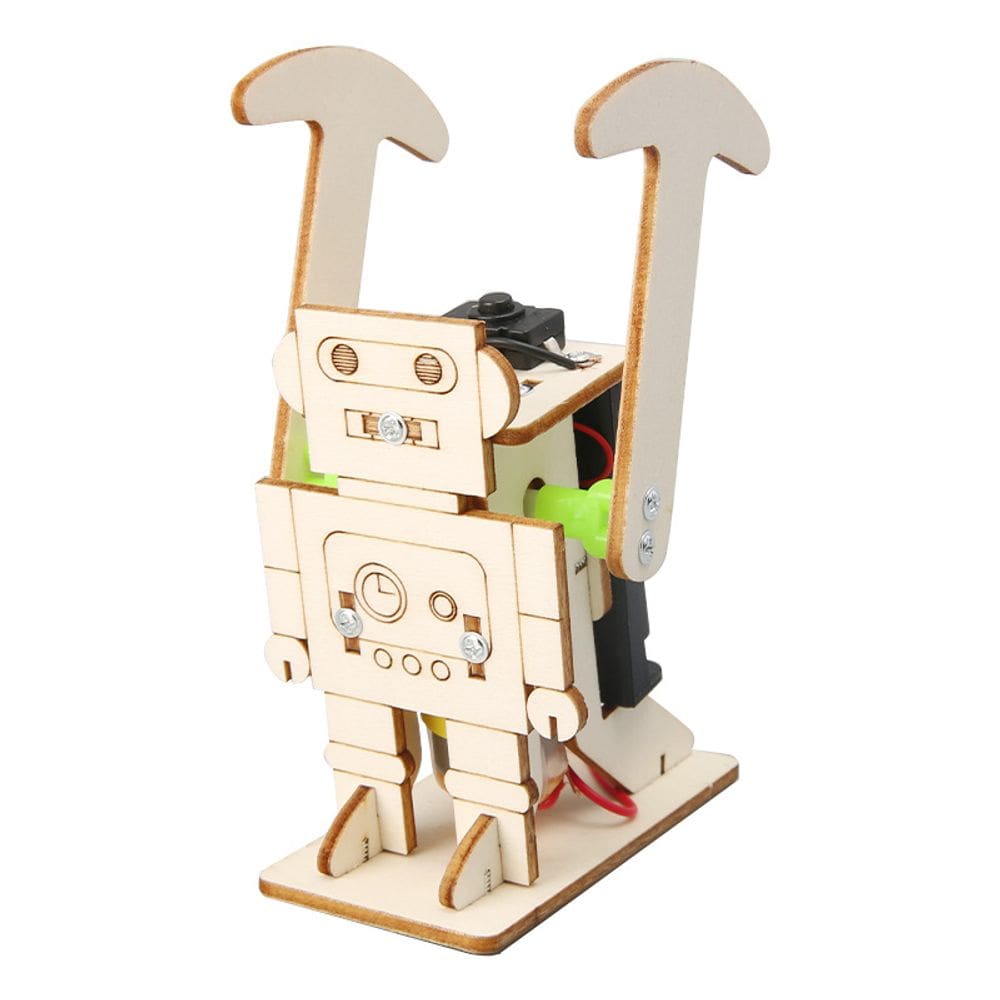 Experimentos científicos: robô ambulante DIY, crianças de 8 a 14 anos, de madeira