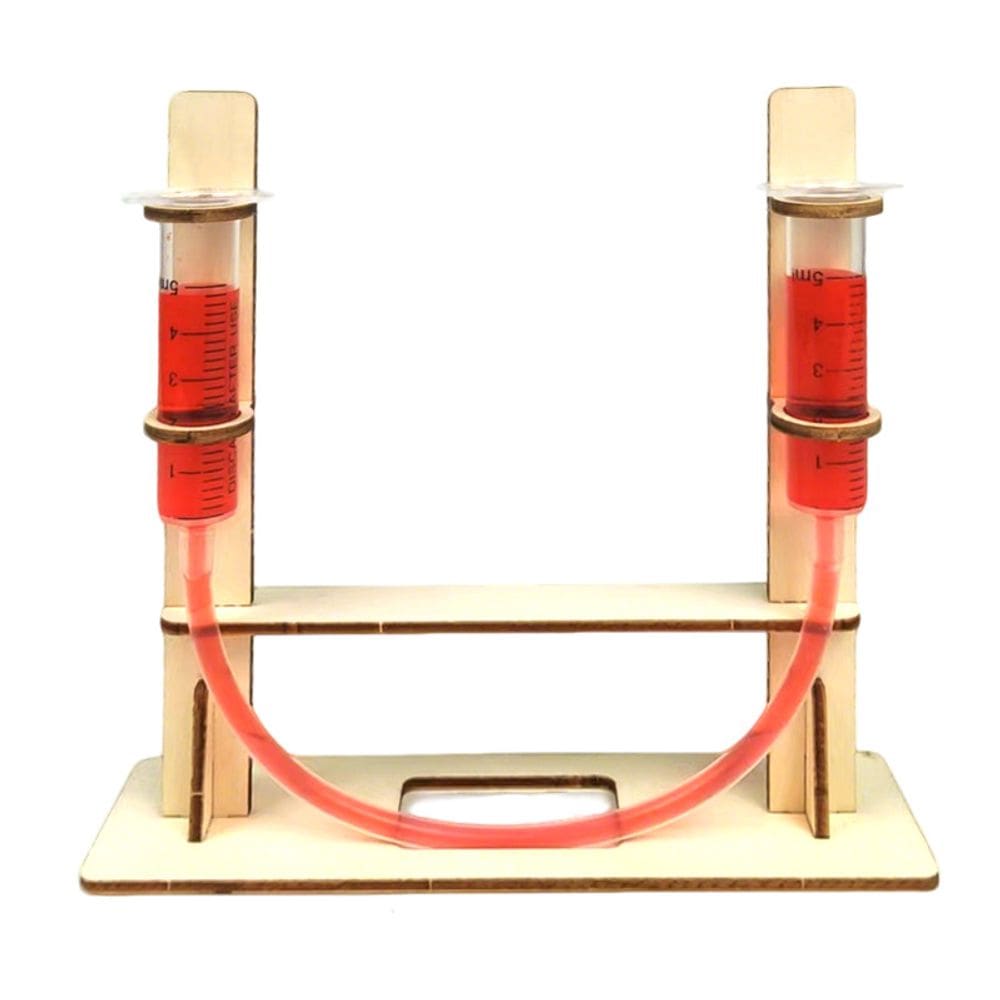 Kit de ciência hidráulica DIY Wooden Fluid Experiment Kids 6+
