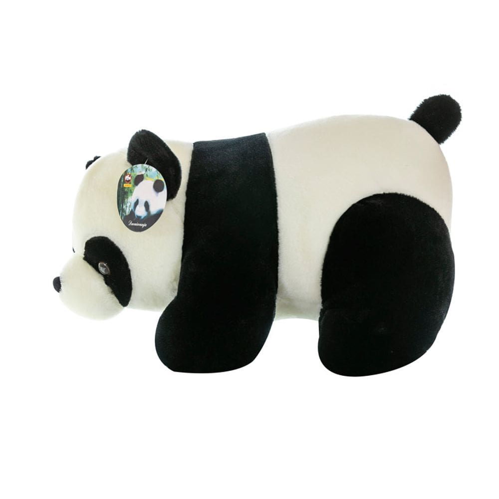 Boneca de brinquedo de pelúcia Standing Panda 33 cm realista e macia
