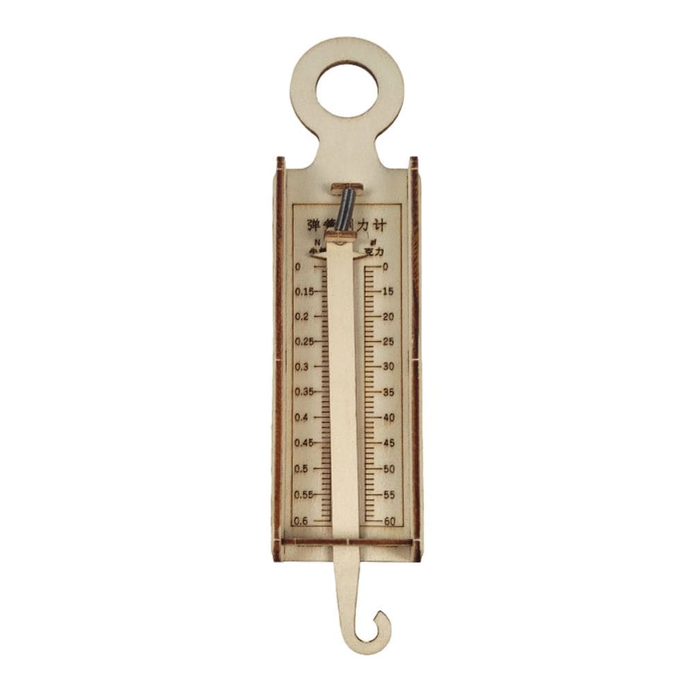 Medidor de força de madeira Spring Scale Science Kit para crianças