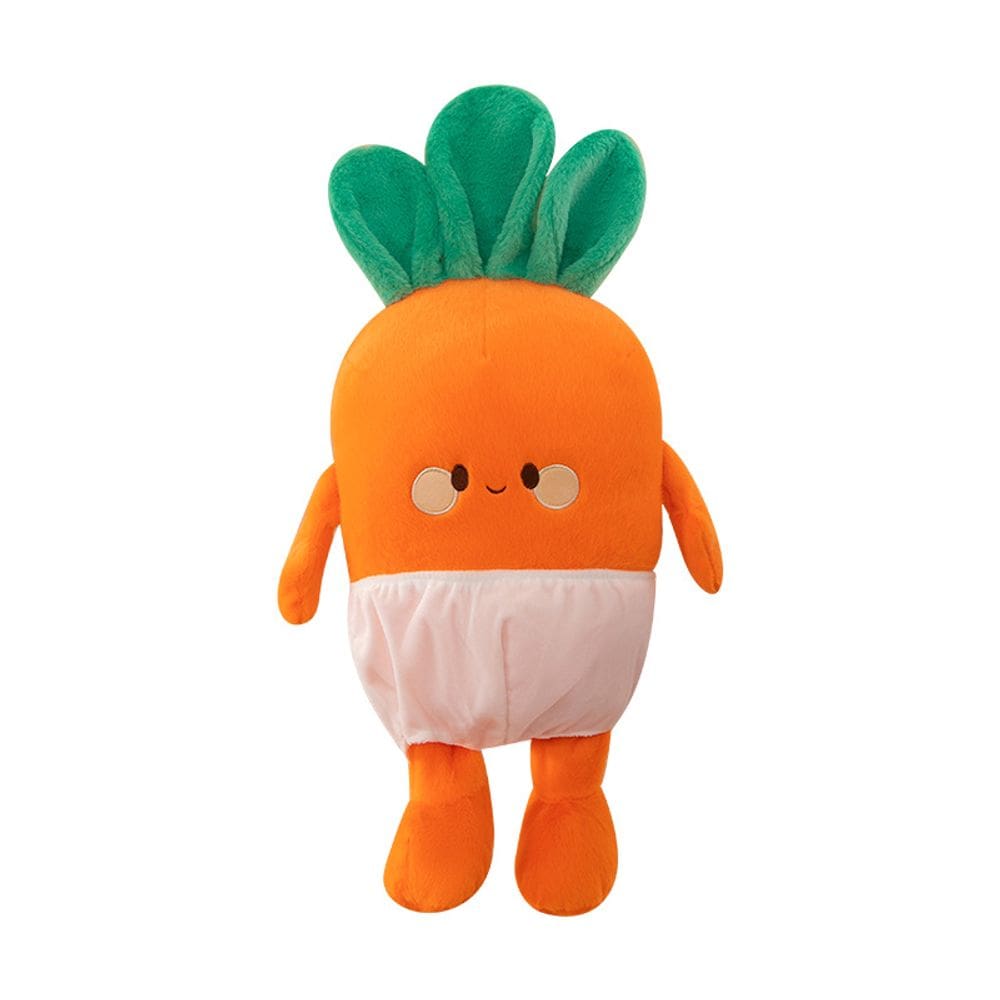 Brinquedo de pelúcia Carrot Doll Soft Stuffed Cartoon Laranja 40cm