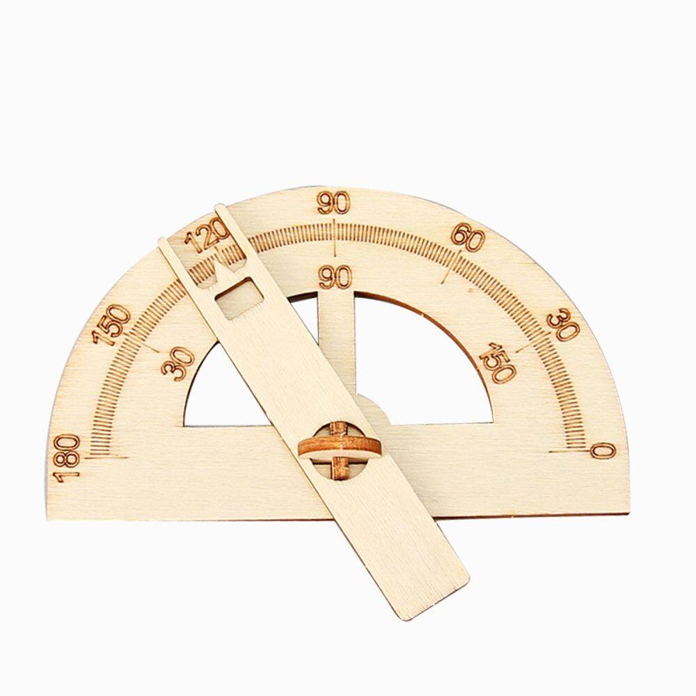 Kit científico: transferidor de madeira DIY STEM Education Kids 6+