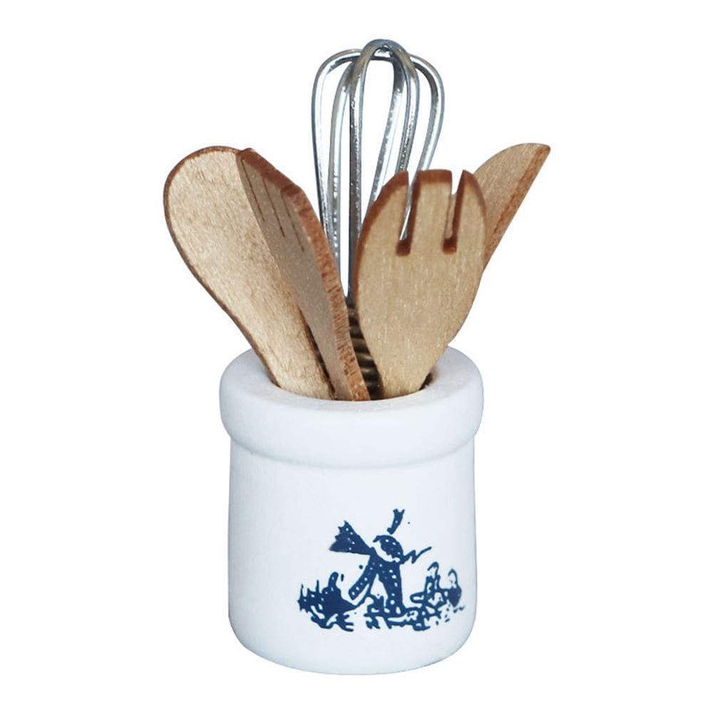 Conjunto de acessórios de cozinha em miniatura Dollhouse em escala 1:12