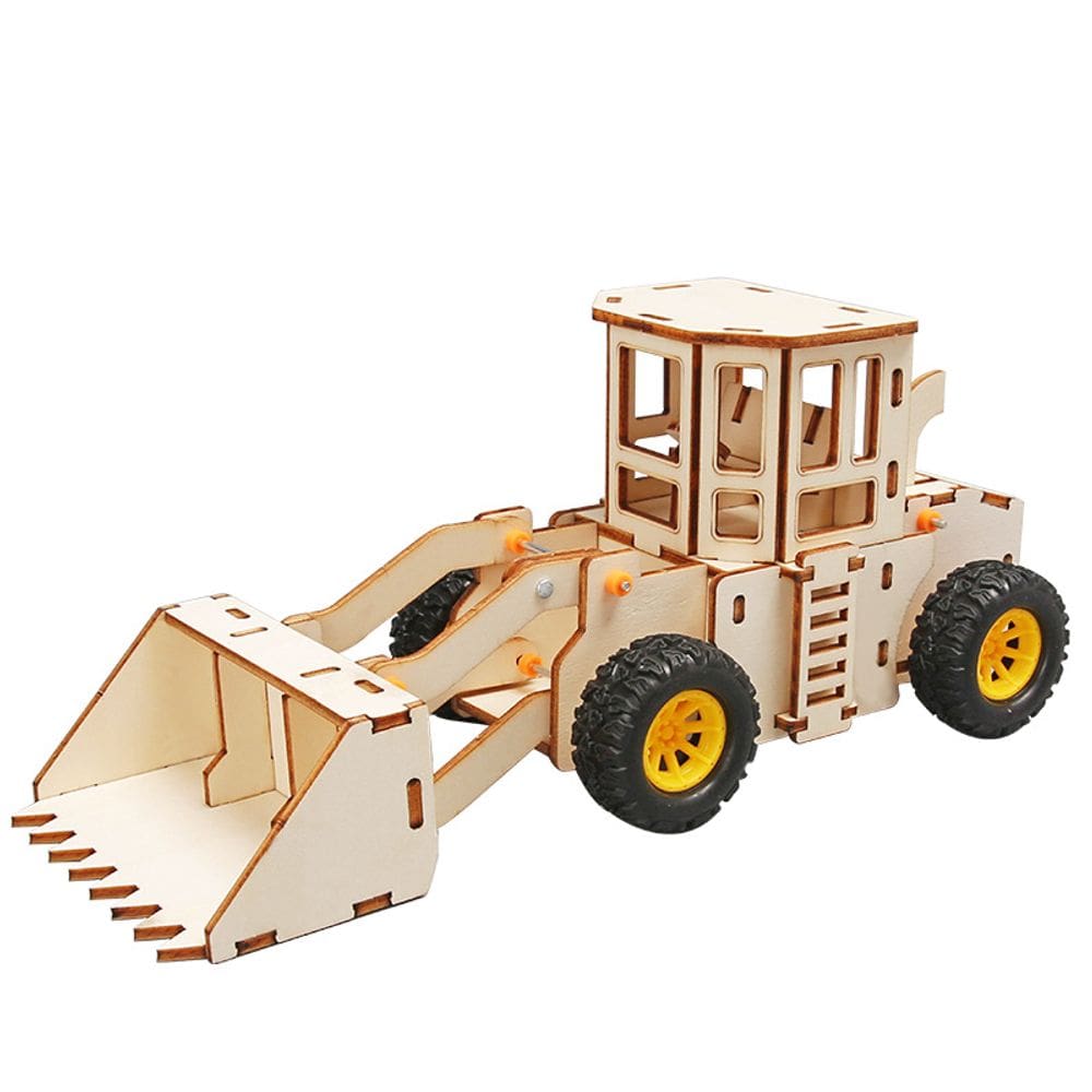 Kit científico: escavadeira DIY de madeira, projetos STEM, crianças com mais de 8 anos