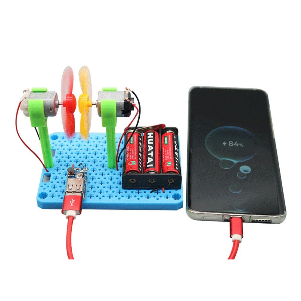 Ciência STEM experimenta gerador de energia eólica para crianças com mais de 8 anos