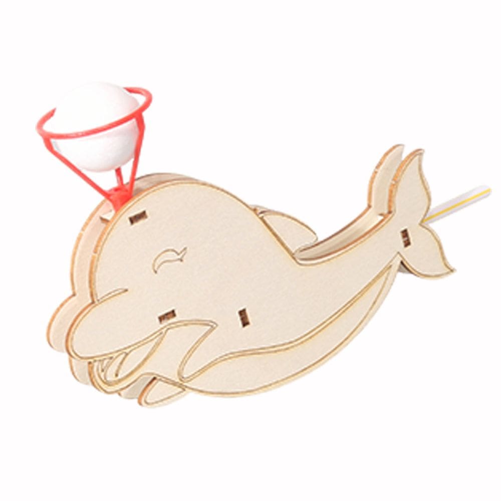 Kit de experimentos científicos, bola flutuante de golfinho de madeira para criança