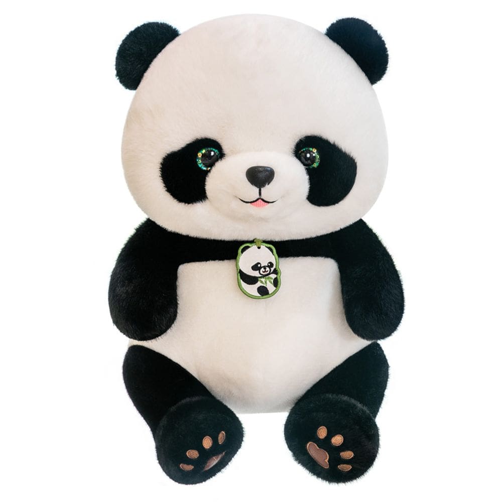 Boneca de pelúcia de pelúcia Cartoon Panda 46 cm com pingente
