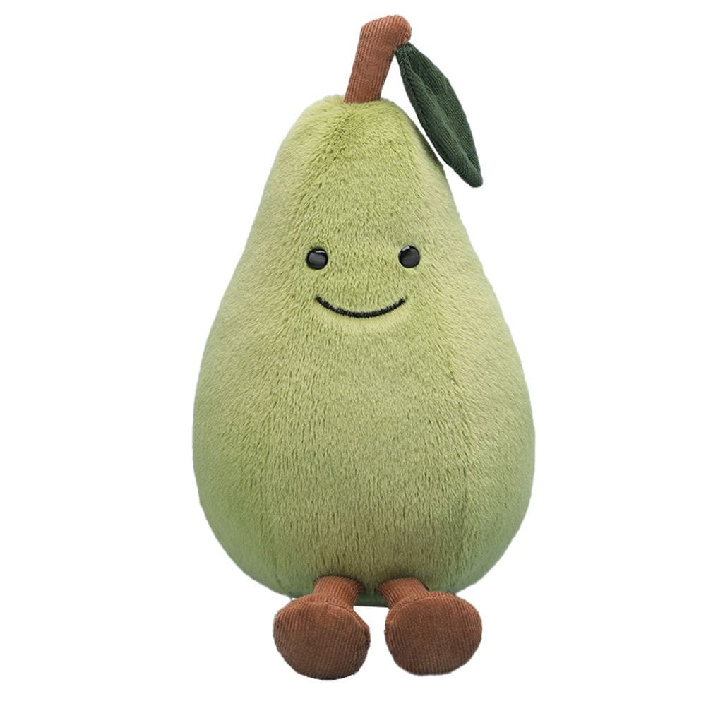 Brinquedo de pelúcia Stuffed Fruit Doll Soft Cartoon Pear 27 cm
