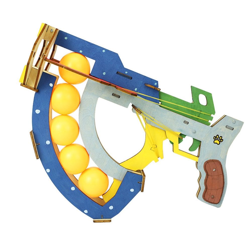 Lançador de bolas de pingue-pongue DIY Science Experiments Kids