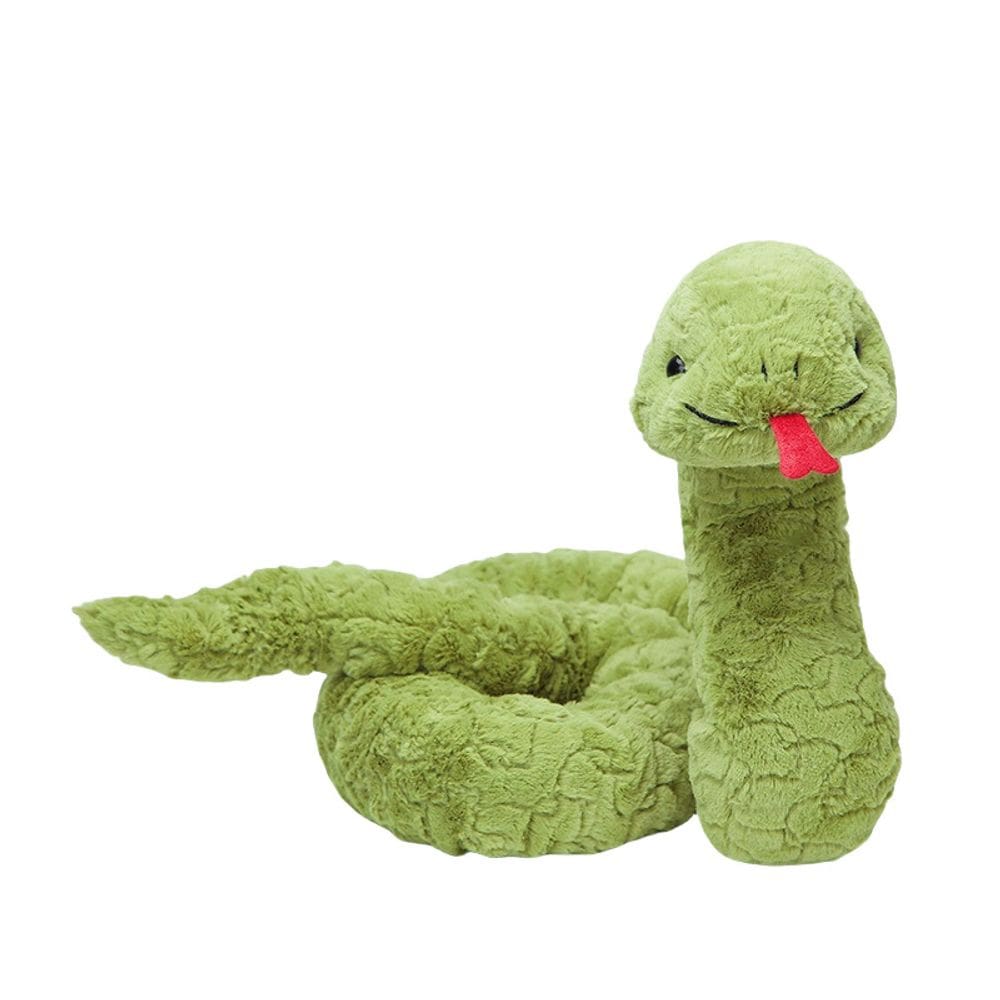 Boneca de pelúcia Stevie Snake 120 cm, desenho animado verde para crianças