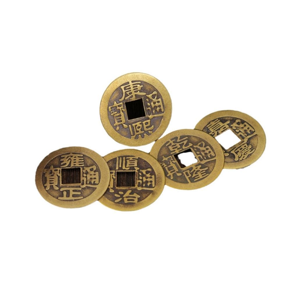 Conjunto de moedas comemorativo dos cinco imperadores de estilo antigo de 2,5 cm