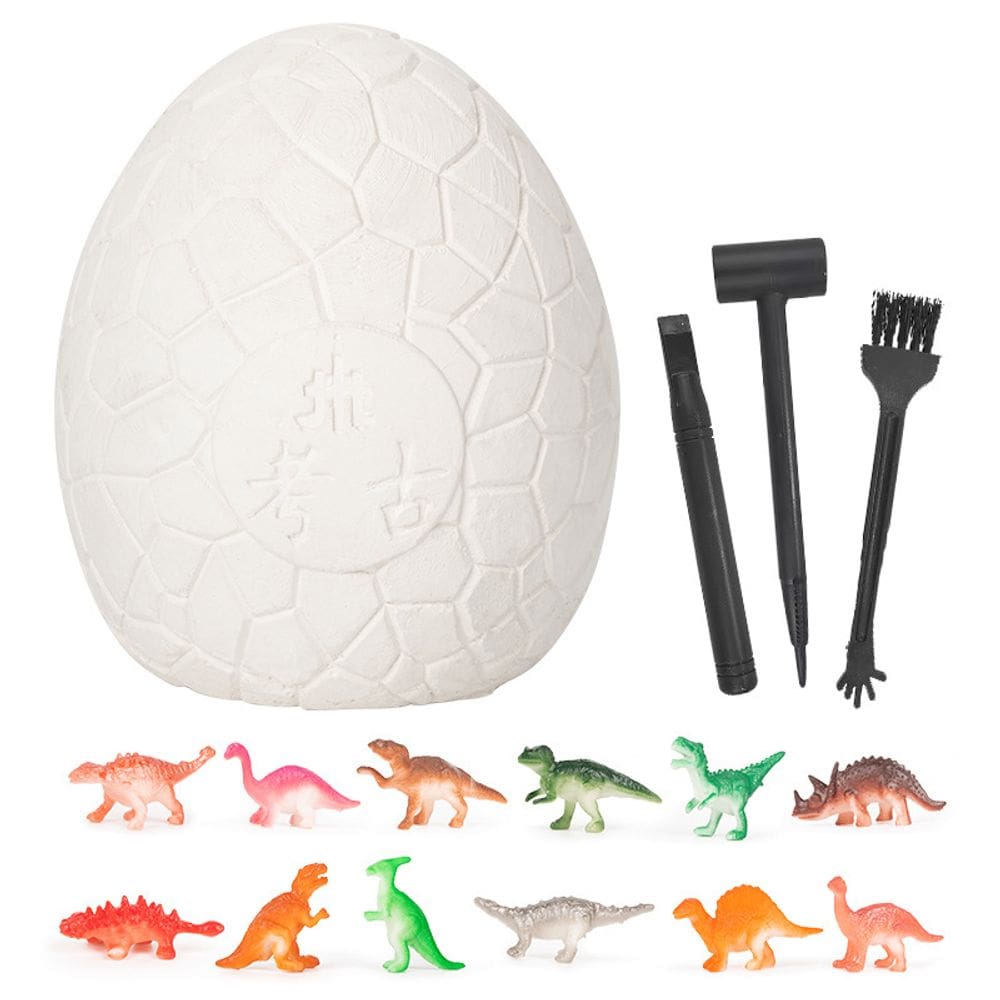 Kit Dinosaur Egg Dig Science Excavation para crianças com 12 dinossauros