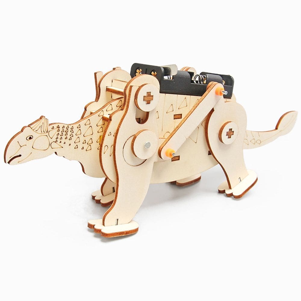 Experimentos científicos: faça você mesmo, dinossauro mecânico de madeira, crianças