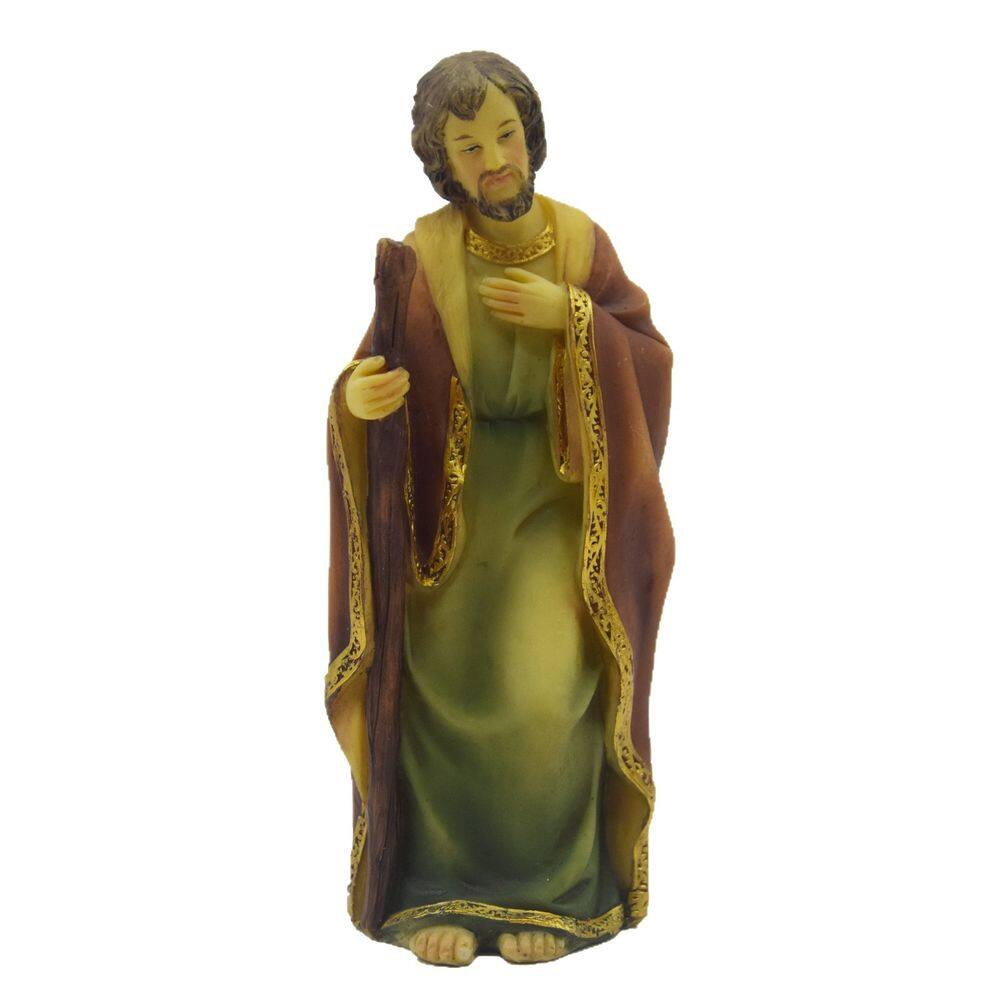 Estatueta de resina Escultura Religiosa de Santo Padre 15,5 cm