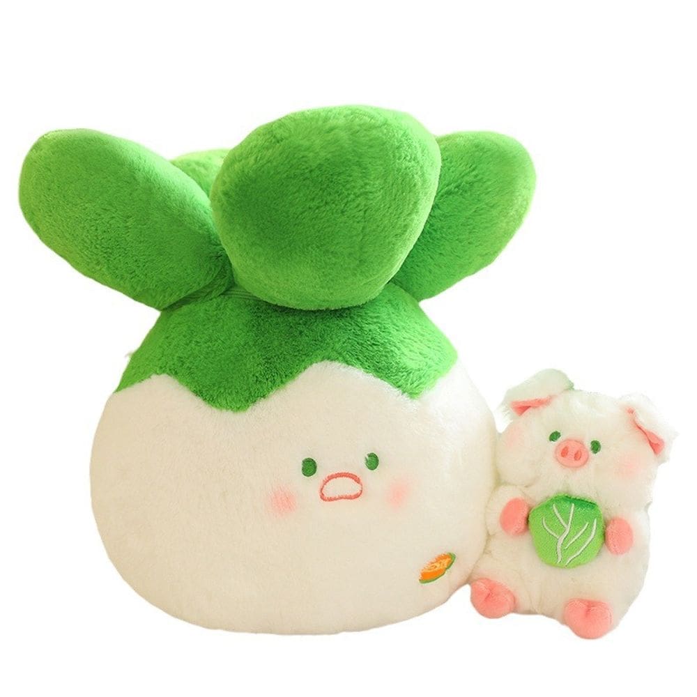 Brinquedo de pelúcia, boneca de vegetais recheados, repolho, desenho animado macio, 35 cm