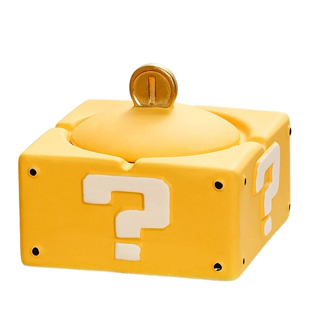 Cinzeiro de cerâmica Creative Smoki com tampa 300g 12,5 x 10,5 cm