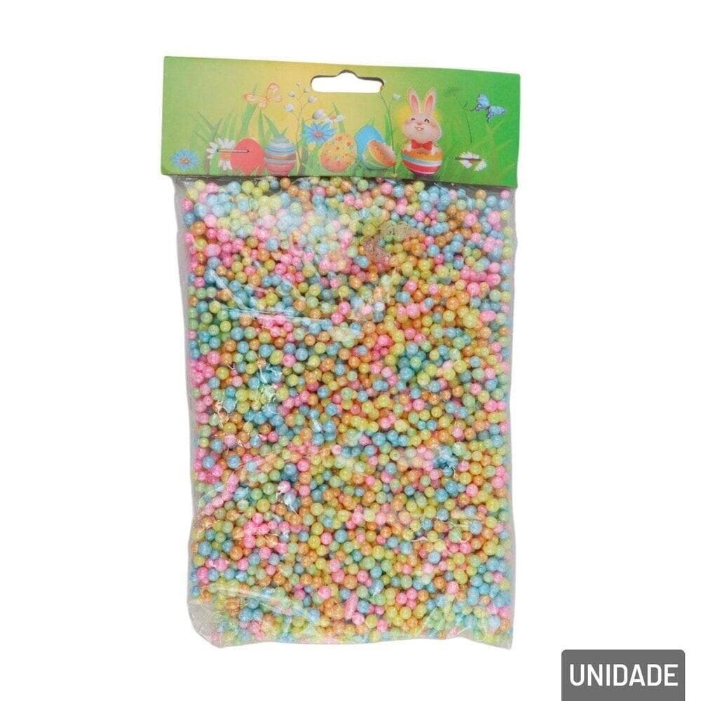 Enfeite de Páscoa Ovinhos Bolinha 30g Gliter Color - Tudo em Caixa