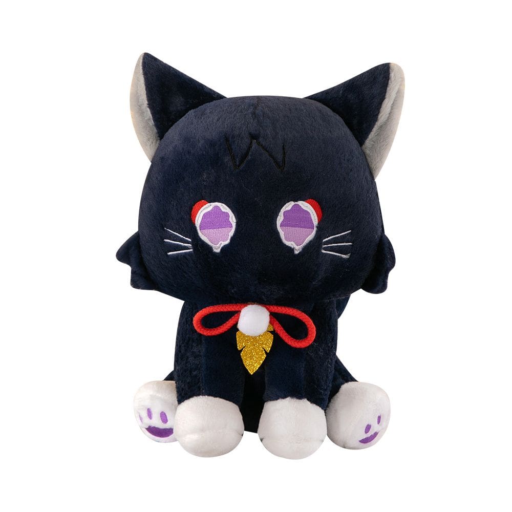 Brinquedo de pelúcia Black Cat Doll, animal de pelúcia, 40 cm, desenho animado macio