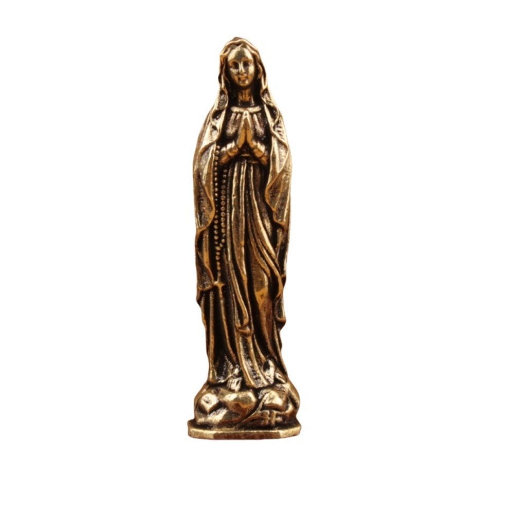 Estátuas, estatuetas, escultura, ornamento, latão, Madonna Fi