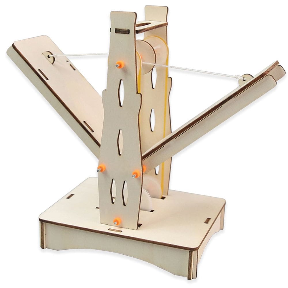 Kit científico: ponte suspensa de madeira DIY para crianças