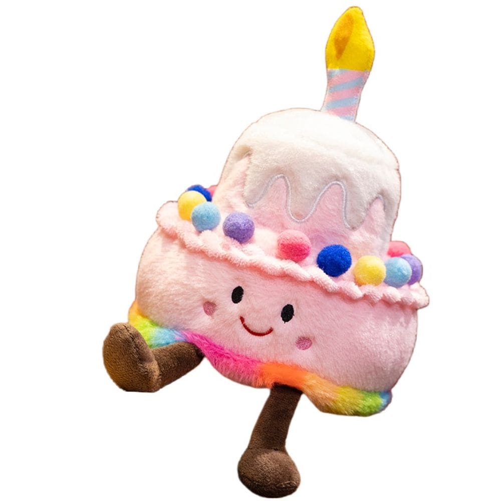 Brinquedo de pelúcia Cartoon Cake Doll Soft Stuffed Singing Birthday