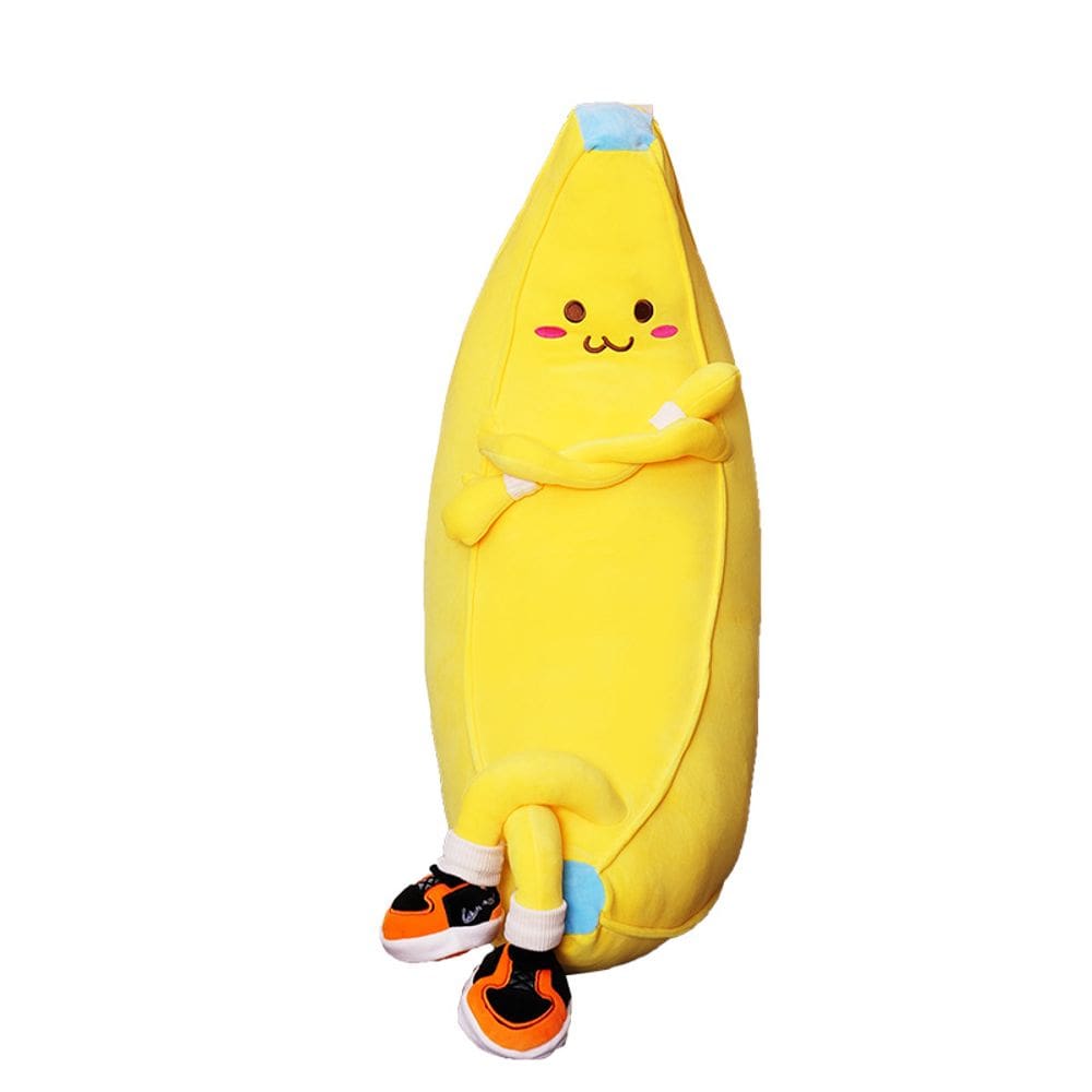 Brinquedo de pelúcia Banana Stuffed Fruit Doll Soft Cartoon 50cm