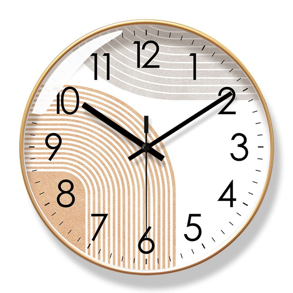 Relógio de parede minimalista de quartzo silencioso de 30 cm com design abstrato
