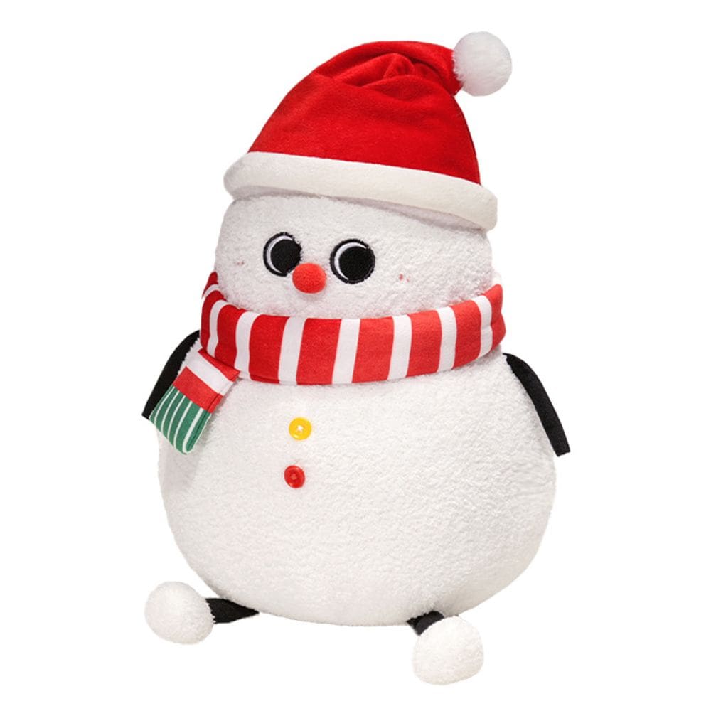 Boneco de neve de desenho animado de boneco de pelúcia de 40 cm - tema de Natal