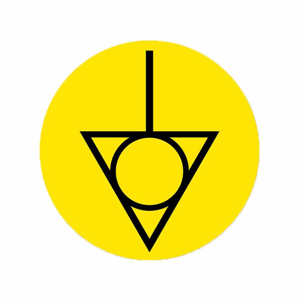 Adesivo de aviso: Adesivo de aterramento elétrico, PVC, vinil de 10 cm